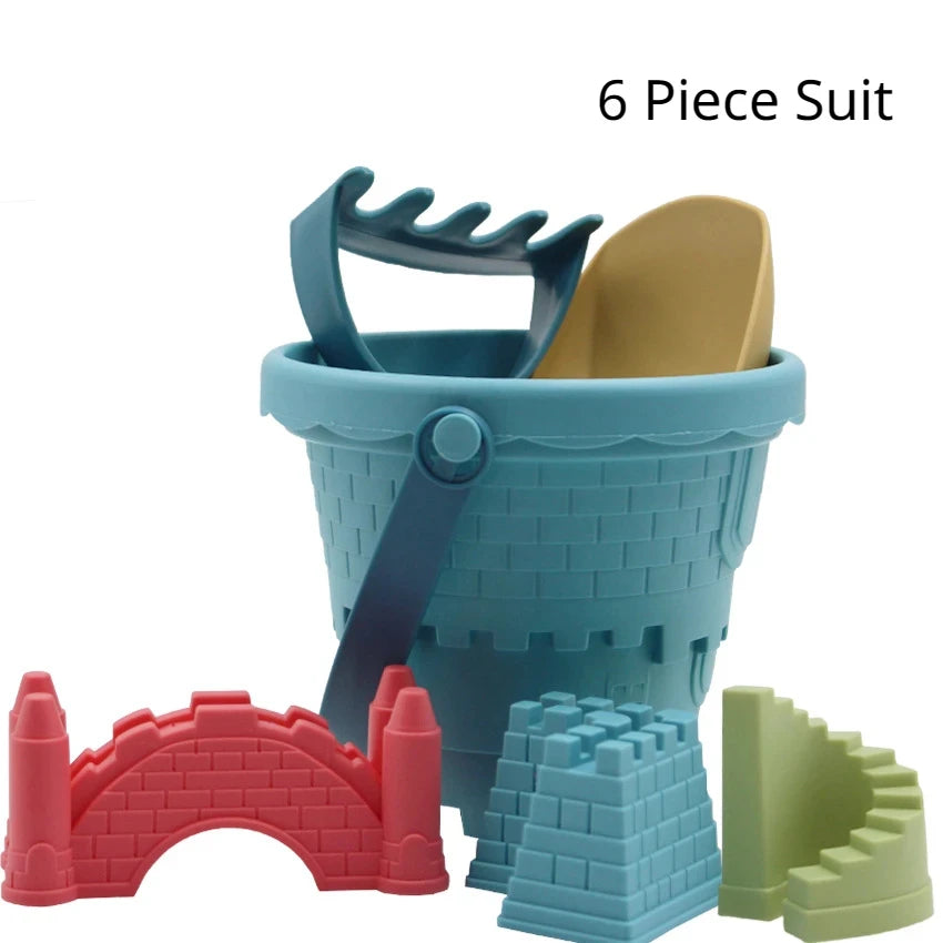 Beach Castle Bucket Play Sand Set Toys Sand Scoop Children Summer Toys Sand Toys Sand Box for Kids Outdoor Family Funny Gifts