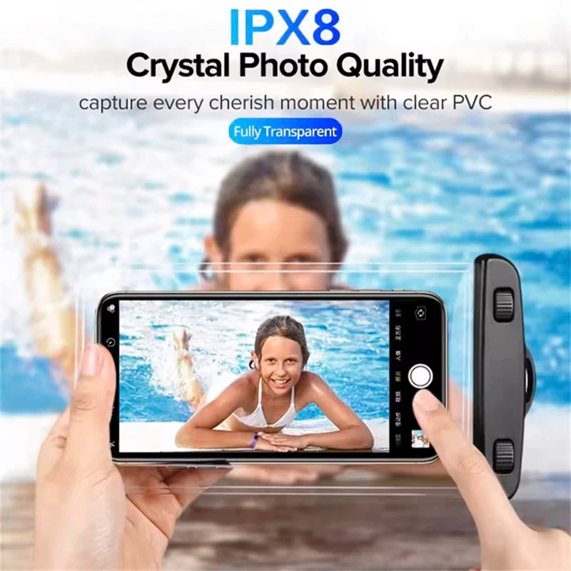 Floating Airbag Waterproof Swim Bag Phone Case for Iphone 11 12 13 14 Pro Max Samsung S23 S22 Xiaomi 13 Huawei P30 20 Lite Cover