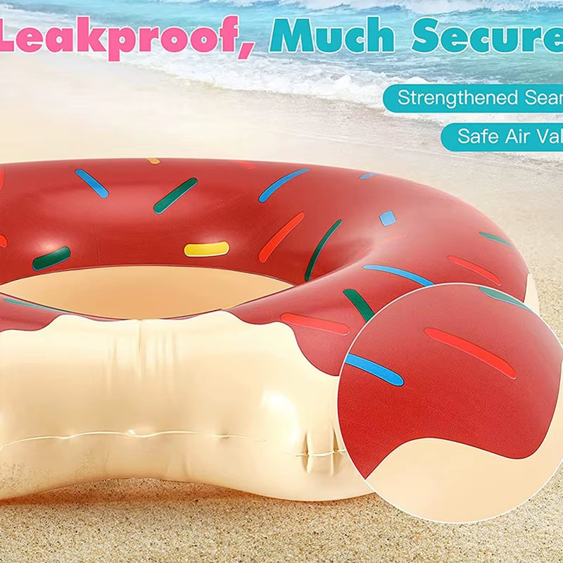 Donut Swimming Ring Inflatable Swim Pool Float for Kid Adult Swimming Circle Baby Swim Tube Water Play Swimming Equipment