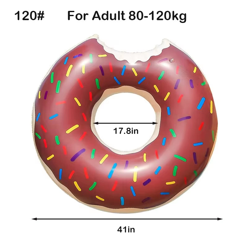 Donut Swimming Ring Inflatable Swim Pool Float for Kid Adult Swimming Circle Baby Swim Tube Water Play Swimming Equipment