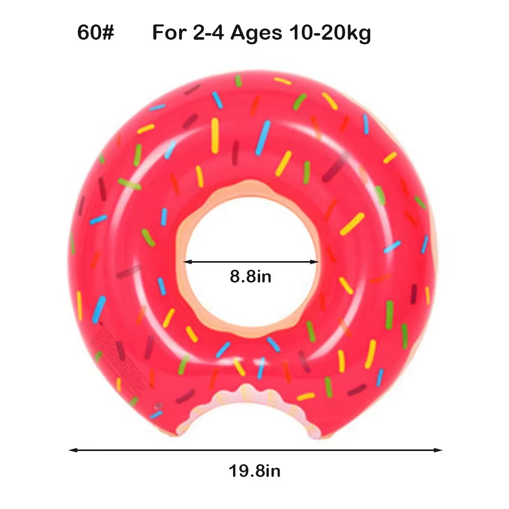 Donut Swimming Ring Inflatable Swim Pool Float for Kid Adult Swimming Circle Baby Swim Tube Water Play Swimming Equipment