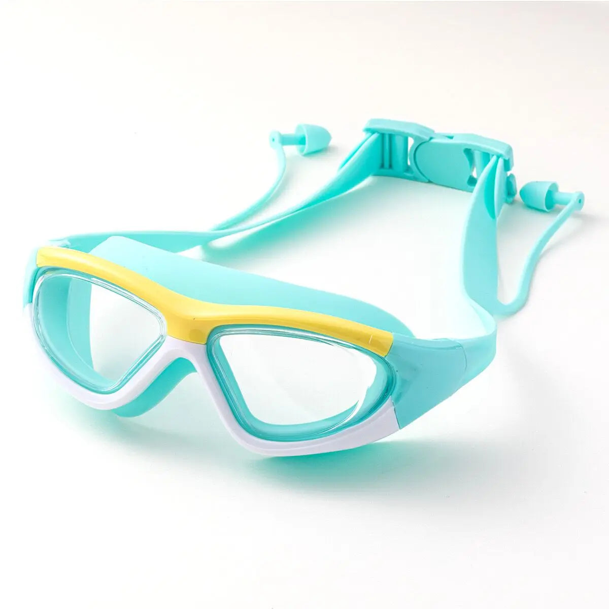 High-Definition Kidsren'S Swimming Goggles for Boys and Girls Anti-Fog Swimming Goggles Large-Frame Goggles Comfortable Silic