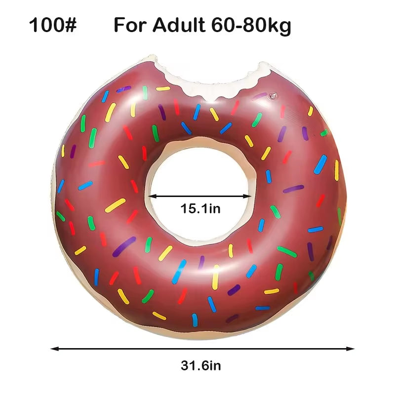 Donut Swimming Ring Inflatable Swim Pool Float for Kid Adult Swimming Circle Baby Swim Tube Water Play Swimming Equipment