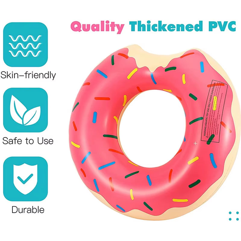 Donut Swimming Ring Inflatable Swim Pool Float for Kid Adult Swimming Circle Baby Swim Tube Water Play Swimming Equipment