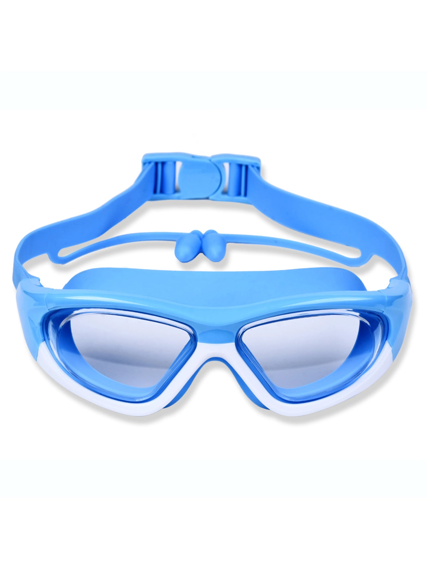High-Definition Kidsren'S Swimming Goggles for Boys and Girls Anti-Fog Swimming Goggles Large-Frame Goggles Comfortable Silic