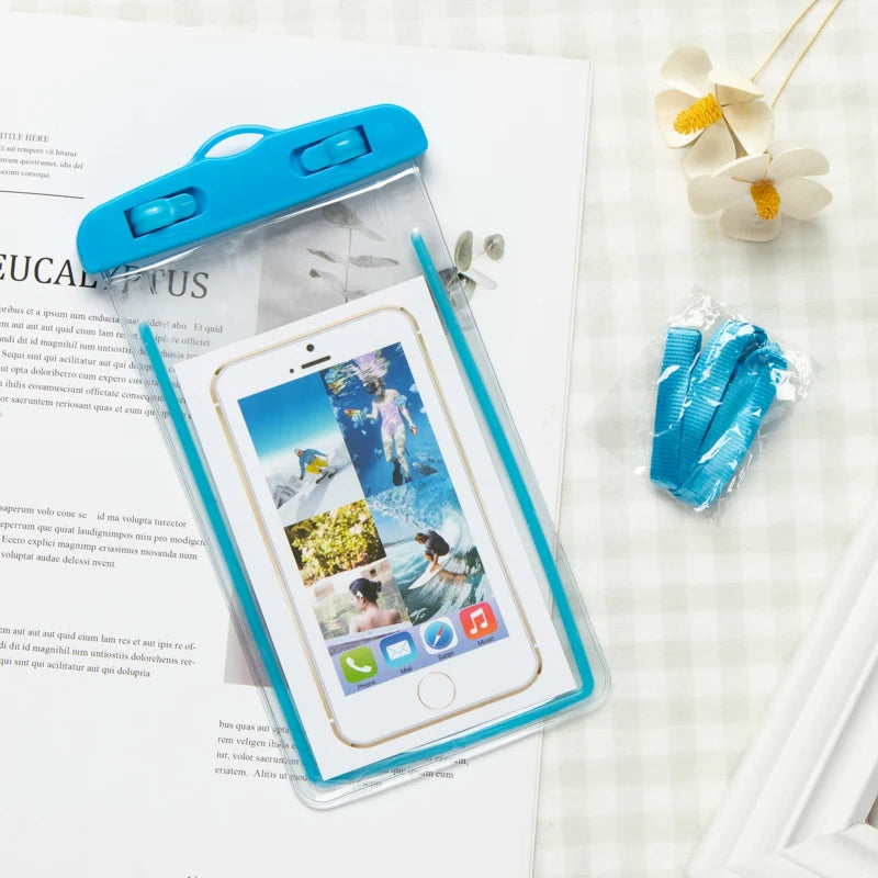 Floating Airbag Waterproof Swim Bag Phone Case for Iphone 11 12 13 14 Pro Max Samsung S23 S22 Xiaomi 13 Huawei P30 20 Lite Cover