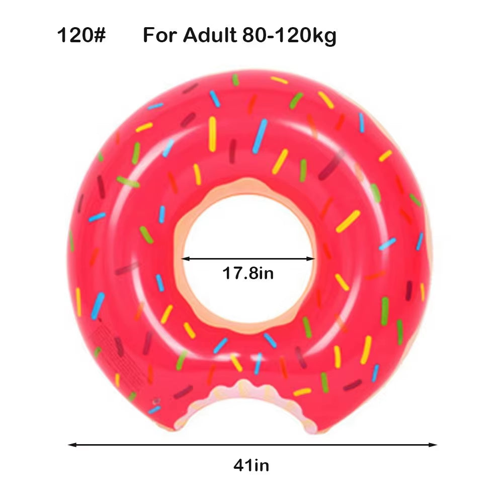 Donut Swimming Ring Inflatable Swim Pool Float for Kid Adult Swimming Circle Baby Swim Tube Water Play Swimming Equipment
