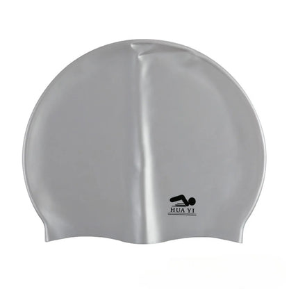 Silicone Elastic Swimming Cap Waterproof Swim Hat for Men Women Adult Long Hair Pool Caps Protect Ears Swimming Equipment
