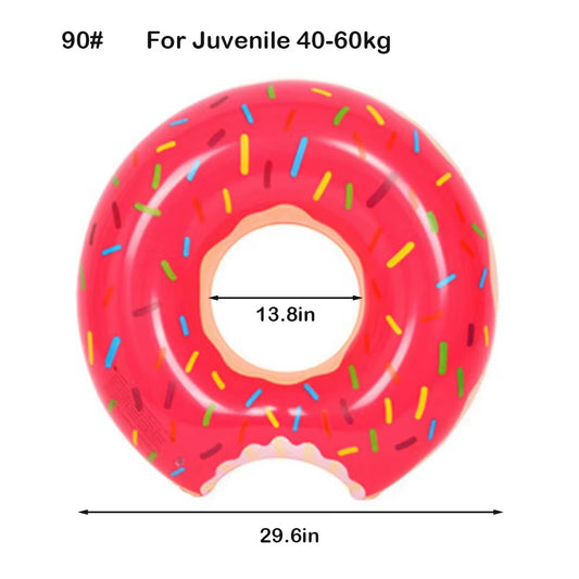 Donut Swimming Ring Inflatable Swim Pool Float for Kid Adult Swimming Circle Baby Swim Tube Water Play Swimming Equipment