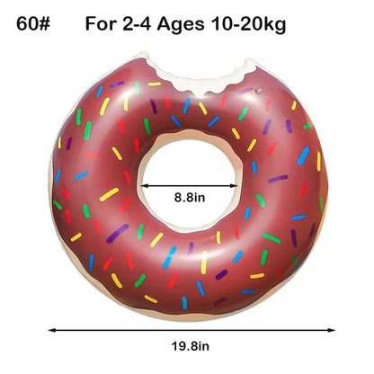Donut Swimming Ring Inflatable Swim Pool Float for Kid Adult Swimming Circle Baby Swim Tube Water Play Swimming Equipment