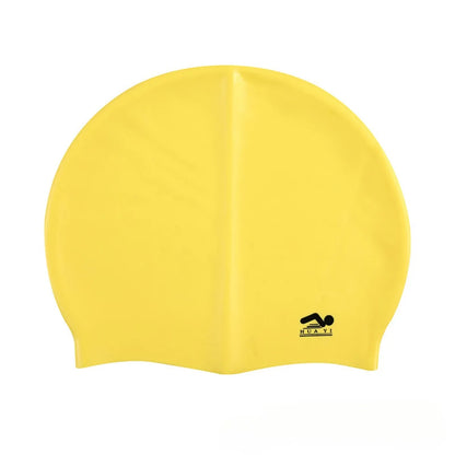 Silicone Elastic Swimming Cap Waterproof Swim Hat for Men Women Adult Long Hair Pool Caps Protect Ears Swimming Equipment