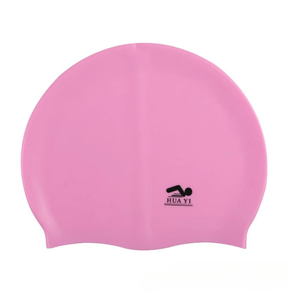 Silicone Elastic Swimming Cap Waterproof Swim Hat for Men Women Adult Long Hair Pool Caps Protect Ears Swimming Equipment