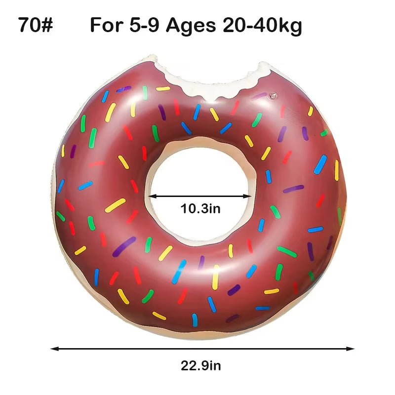 Donut Swimming Ring Inflatable Swim Pool Float for Kid Adult Swimming Circle Baby Swim Tube Water Play Swimming Equipment
